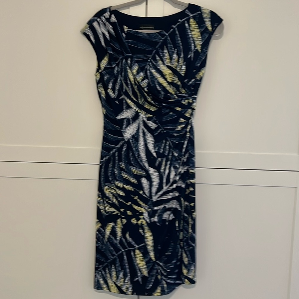 Women dress stretch material like new  wrap around slit